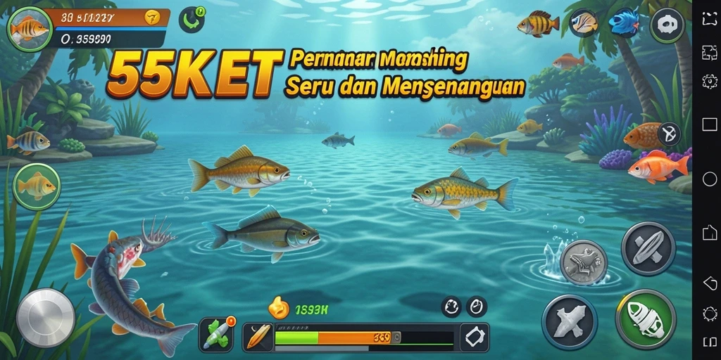 Menampilkan gameplay memancing yang seru dan menantang di 55KBET.
