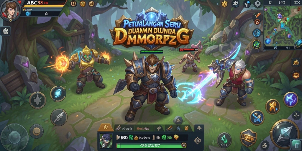 Tampilan gameplay seru dalam dunia RPG yang menakjubkan.