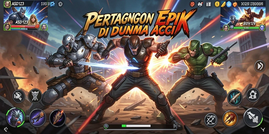 ASD123 menampilkan aksi seru dan grafis yang menawan.