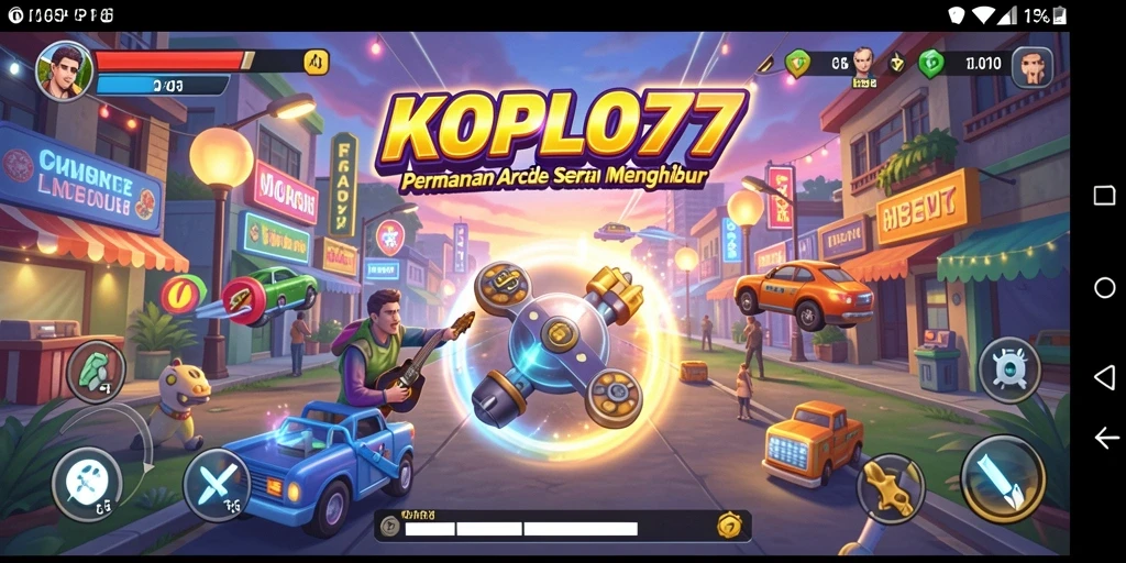 Screenshot gameplay KOPLO77 menampilkan keseruan dalam permainan arcade.
