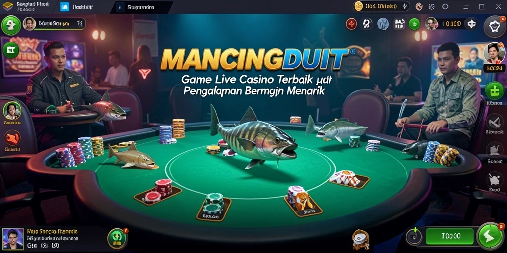 Tampilan gameplay MANCINGDUIT yang menarik dan interaktif di Live Casino.
