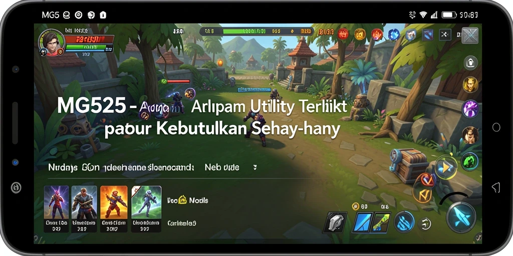 Screenshot MG525 menampilkan antarmuka pengguna yang intuitif dan mudah digunakan.