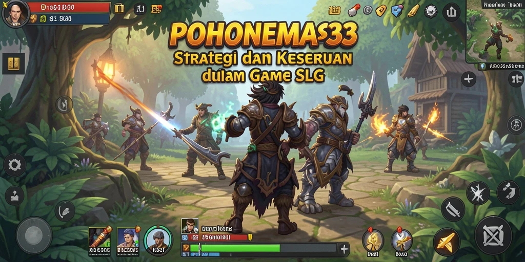 Tampilan gameplay seru dari POHONEMAS33, menampilkan strategi dalam action.