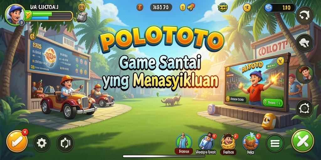 Tangkapan layar dari gameplay POLOTOTO yang mengasyikkan dan penuh warna.