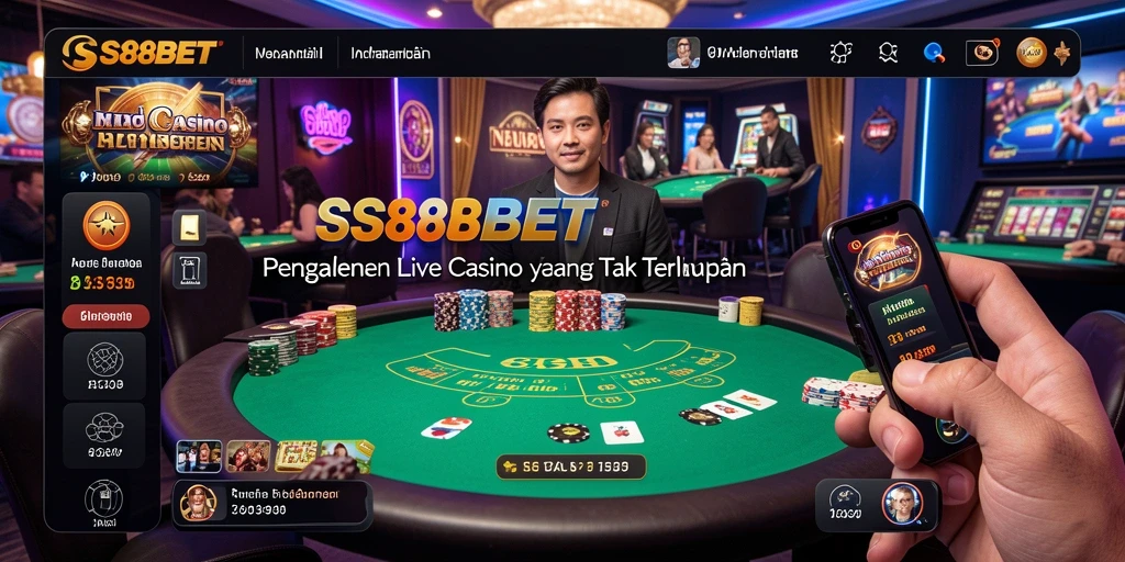 Tampilan gameplay Live Casino yang menarik di SS88BET.