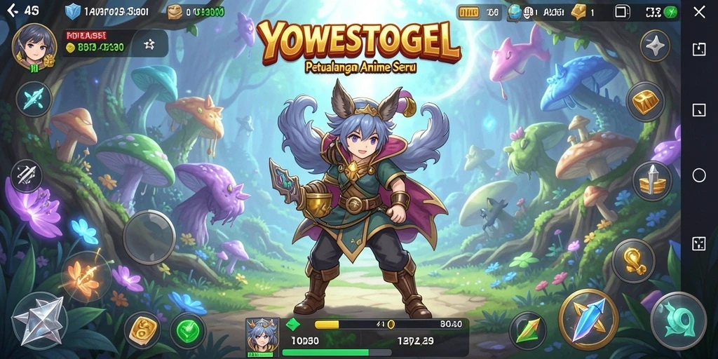 Tampilan gameplay YOWESTOGEL dengan karakter Anime yang menawan.