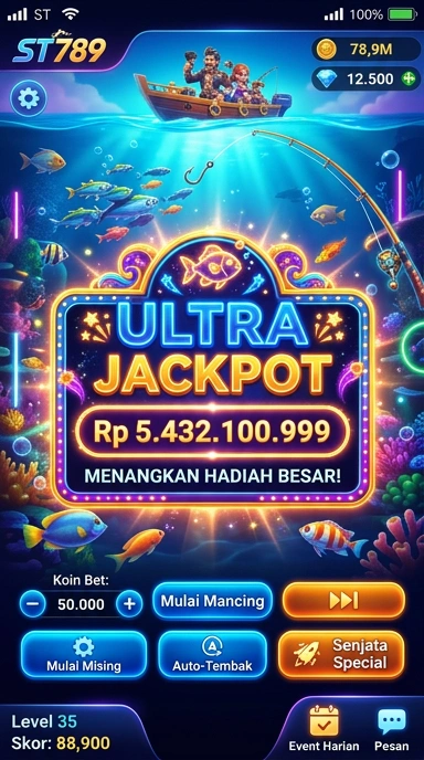 Tampilan menu aplikasi st789 yang memudahkan navigasi.